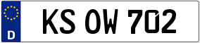 Trailer License Plate
